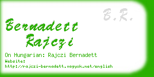 bernadett rajczi business card